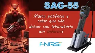 Sensacional - #FNIRSI SAG-55 estação de ar-quente (pistola de ar quente)