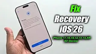 Recovery this iPhone encountered an issue while starting iOS 26