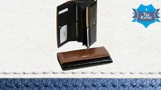 Видеообзор женского лакового кошелька Rose Series-1 кожа dr.Bond WS-2 black-coffee