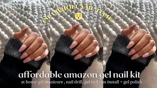 Affordable Amazon Gel Polish Kit | Diy Gel Nails at Home with Tips  | Samantha Henry
