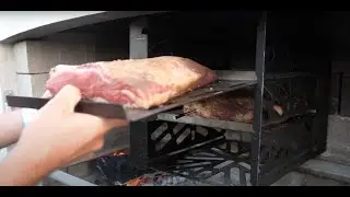 Low and Slow Brisket Cooking on a Flare Outdoor Fire
