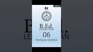 B.Ed. Physical Science Lesson Plan 06 #mclassesdumka