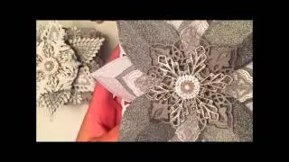 Winter Themed Star Origami boxes