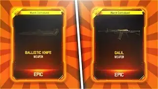 MASSIVE OPENING.. GALIL AND BALLISTIC KNIFE DLC WEAPON HUNT ON BLACK OPS 3!