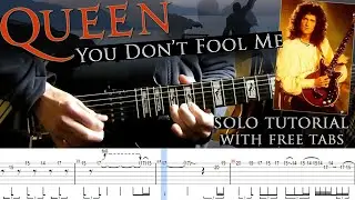 Queen - You Don't Fool Me guitar solo lesson (with tablatures and backing tracks)