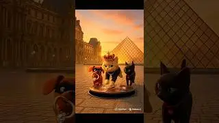 Fuite spectaculaire au Louvre 🐾💎 /Spectacular Escape at the Louvre 🐾💎