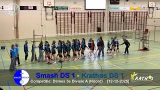 Volleybal Dames 3e Divisie A: Smash D1 - Krathos D1 [12-12-2025]