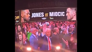 President Donald Trump Entrance at UFC 309 at Madison Square Garden NYC 11/16/2024