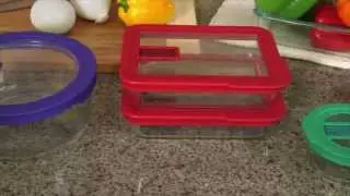 Pyrex - No Leak Lids 10 Piece Glass Storage Set