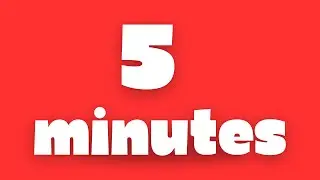 5 Minute Countdown Timer | Red Gradient