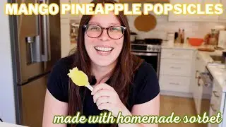 Mango Pineapple Popsicles with the Nama J2 Sorbet Attachment