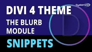 Divi 4 The Blurb Module 😎
