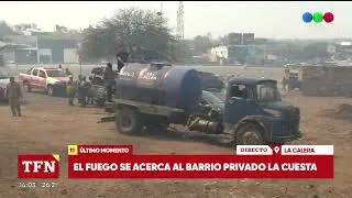 El fuego est&aacute; descontrolado en la Calera, hay vecinos evacuados