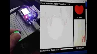 (Demo) Monitor Heart Rate using Pulse Sensor and ESP32