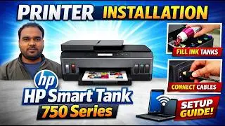 HP Smart Tank 750 installation | #hpprinter #printer #colorprinter