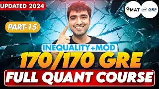 Ch:1 Pt-15 | GRE Test & GMAT 2024 Prep | Real GRE Exam Questions for a Perfect 170 in GRE Quant