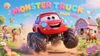 Monster Truck Farm Adventure Song for Kids | Baby Rumble Helps Friends | Fun Learning Vehicles