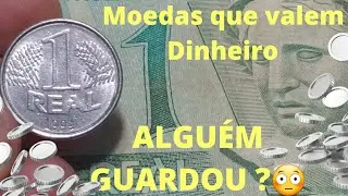 MOEDAS BRASILEIRAS QUE VALEM DINHEIRO HOJE.