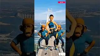 Brianrot x giant kpop demon Hunters dancing on bridges 🤠🔥(part 2)#italianbrainrot #tungtungtungsahur