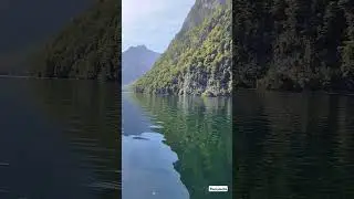 K&ouml;nigssee, Bavaria's deepest lake! Mesmerized by the echo of trumpets. #europe #travel #germany
