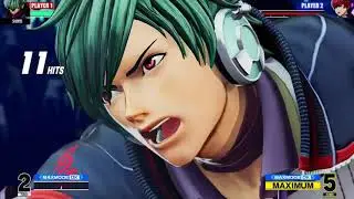 KOF XV Open Beta  SHun'ei Combo Video