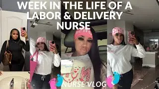 WEEK IN THE LIFE OF A LABOR & DELIVERY NURSE | vet emergency, shopping haul + more