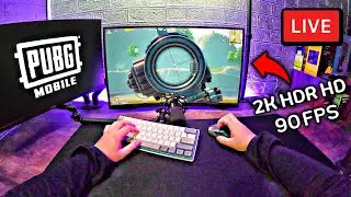 🔴LIVE PUBG MOBILE 90 FPS Emulator Gameloop | Keyboard + Mouse Gameplay (2K) Ft.@TKJKYT