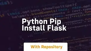 python pip install flask