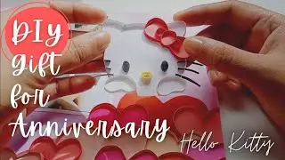 💖 Cute Hello Kitty-themed Diy Gift For Any Occasion! Paper Quilling Craft Tutorial! Simple and Easy