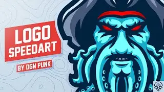 Davy Jones Logo Speedart | Adobe illustrator | Adobe Photoshop | Dgn Punk | sports Identity design