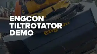 Engcon Tiltrotator Excavator Demo