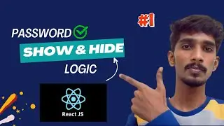 How to Develop Password Show & Hide in JS? #javascript #1