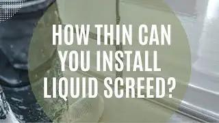 The lowest / thinnest depth you can install Anhydrite Liquid Screed. Using Gypsol TS15 Screed.