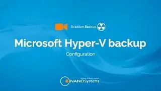 Set up a VM Hyper-V backup