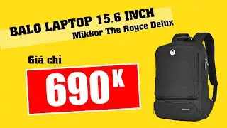 Balo laptop 15.6 inch Mikkor The Royce Delux (Black) #quytinhtuy