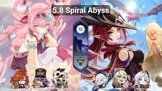 5.8 Spiral Abyss | C0 Varesa Overload & C0 Chasca Vaporize - Melt | Genshin Impact
