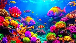 The Best 4K Aquarium - Dive Into The Mesmerizing Underwater Realm, Sea Jellyfish, Coral Reefs. #76