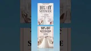 Vote & Get 10% OFF Sitewide at AW Bridal Wedding Fashion Store!#shorts  #couponsus