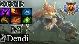 B8.Dendi - Primal Beast | Midlane Gameplay Dota 2 Patch 7.34b