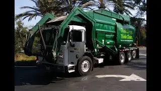 Waste Management of Orange County Peterbilt 320 Amrep HX-450 Front Loader Garbage Truck