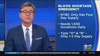 New York Blood Center Announces Blood Shortage