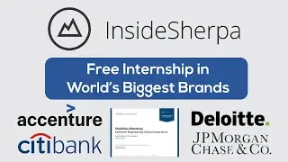 InsideSherpa - Free online internship with certificate in Accenture, Microsoft, JP Morgan, BCG etc.