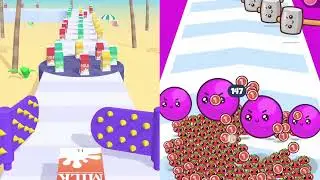 Juice Run Vs Food Run - Gameplay Walkthrough Android IOS- All Level Max Tiktok