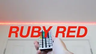 How to make RUBY RED on LED Light Strips! (Custom DIY Light Strip Colors #66)