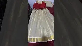 Crop top with Fleeted Skirt #fashion #dress #stitchingclasses #sewingtips #onamdress #tutorial