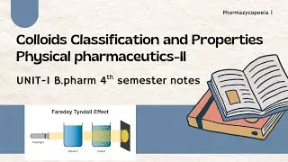 Classification of colloids| General properties| Ut-1 Part-3 | B.pharm 4sem Physical Pharmaceutics-2 