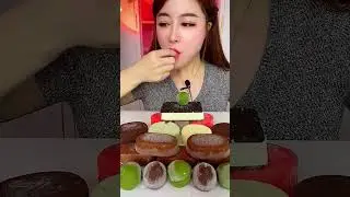 Eat ice cream flavor chocolate milk avocado Crispy delicious short video