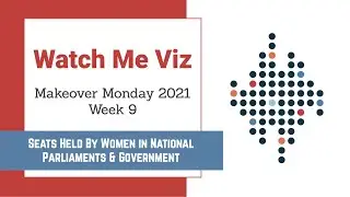 Посмотрите видео &mdash; #MakeoverMonday 2021, неделя 9 &mdash; Места, занимаемые женщинами в национальных парламентах