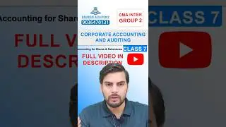 🎯 КОРПОРАТИВНЫЙ БУХГАЛТЕРСКИЙ УЧЕТ И АУДИТ НА АНГЛИЙСКОМ ЯЗЫКЕ | #rameshacademy #cma #cmaclasses ...