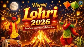 Happy Lohri 2026 🔥 | Lohri Festival Wishes | Punjabi Harvest Celebration